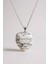 925 Ayar Gümüş Zincirli Havlit Kalp Kadın Kolye (Doğal Taş) 1