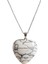 925 Ayar Gümüş Zincirli Havlit Kalp Kadın Kolye (Doğal Taş) 2