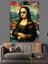 Güneş Gözlüklü Mona Lisa Dekoratif Kanvas - Mdf Ahşap Tablo 1