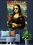 Güneş Gözlüklü Mona Lisa Dekoratif Kanvas - Mdf Ahşap Tablo 2