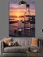 Gün Batımı ve Rakı Dekoratif Kanvas - Mdf Ahşap Tablo 2