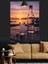 Gün Batımı ve Rakı Dekoratif Kanvas - Mdf Ahşap Tablo 4