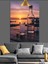 Gün Batımı ve Rakı Dekoratif Kanvas - Mdf Ahşap Tablo 5