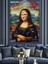 Graffiti Mona Lisa Dekoratif Kanvas - Mdf Ahşap Tablo 2
