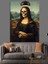 Iskelet Mona Lisa Dekoratif Kanvas - Mdf Ahşap Tablo 1