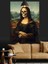 Iskelet Mona Lisa Dekoratif Kanvas - Mdf Ahşap Tablo 3
