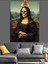 Iskelet Mona Lisa Dekoratif Kanvas - Mdf Ahşap Tablo 4