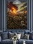 Savaş Alanı Patlama Dekoratif Kanvas - Mdf Ahşap Tablo 3