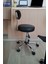 Ofis Laboratuvar Öğrenci Büro Tabure Metal Ayak Tekerlekli Sandalye Sırt Dayama Çalışma Koltuğu 6