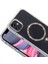 iPhone 11 Kılıf Taşlı Tasarım M-Safe Şarj Özellikli Zore Koment Silikon Kapak - Gümüş 3