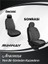 Skoda Octavia 2019-2025 Modeller Için Koltuk Kılıfı Ön Arka Tam Set Sirius Kırmızı Serisi 4