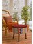 Puf Koltuk Bench Tabure – Modern Kilim Bordo - Ahşap Ayaklı - Doğal Modern Stil 8