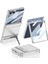 Galaxy Z Flip 7 Kılıf Zore Kıpta Standlı Kapak - Gümüş 1