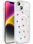iPhone 14 Kılıf M-Safe Şarj Özellikli Şeffaf Zore Folk Sert Kapak - Kalp 1