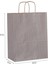 32*41*12 Gümüş Kraft Saplı Kağıt Çanta 25 Adet 1