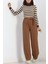 Tokalı Palazzo Pantolon Açıkkahve 1