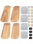 Ahşap (8 Cm) Mobilya Koltuk Kanepe Ayağı Ayakları M8 Civatalı Bağlantı Aparatlı 4'lü Set 1