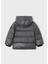 Erkek Çocuk Kapüşonlu Dolgulu Parlak Kumaş Mont 4416 Gri 2