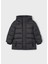 Erkek Çocuk Kapüşonlu Uzun Şişme Dolgulu Mont 4422 Siyah 4