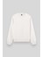 Ekru Basic O Yaka Rahat Form Erkek Sweatshirt - 88053 6