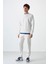 Ekru Basic O Yaka Rahat Form Erkek Sweatshirt - 88053 8