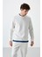 Ekru Basic O Yaka Rahat Form Erkek Sweatshirt - 88053 10