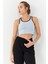 Taş Basic Sıfır Kol Dar Kalıp U Yaka Kadın Crop Top Atlet - 97162 6