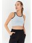 Taş Basic Sıfır Kol Dar Kalıp U Yaka Kadın Crop Top Atlet - 97162 10