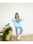 Kız Çocuk Çiçek - Leopar Detaylı 3 Iplik Alt Üst Takım Sweatshirt + Tayt 6