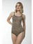 Leopar Desenli Çıtçıtlı Body 1