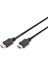 Digitus HDMI High Speed With Ethernet Bağlantı Kablosu (Hdmı 1.4), 2160P, 4K Ultra Hd, 3d, HDMI Tip A Erkek - HDMI Tip A Erkek, 3 Metre, Cu, AWG30, 3x Zırhlı, Altın Kaplama, Siyah Renk&lt;br&gt; digit 1