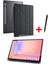 Samsung Galaxy Tab S10 Lite Uyumlu Trifolding Kalem Bölmeli Silikon Kılıf Ekran Koruyucu ve Kalem Set 1