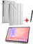 Samsung Galaxy Tab S10 Lite Uyumlu Trifolding Kalem Bölmeli Silikon Kılıf Ekran Koruyucu ve Kalem Set 1