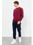 Erguvan Yazı Nakışlı O Yaka Rahat Form Erkek Sweatshirt - 88020 4