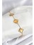 316L Çelik Gold Zincir Sarı Yonca Bileklik - TJ-BB7906 1
