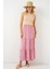 Kadın BDART Dokulu Maxi Etek Toz Pembe 9