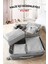 Valiz Düzenleyici 6'lı Filesiz Set Gri Benekli Polipropilen Farklı Boyutlar 36x27x14-18x15 cm 4