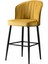 Rubi Bar Sandalye - Babyface Sarı - Siyah Metal Ayak 1