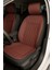 Opel Insignia 2008-2013 Uyumlu Oto Koltuk Minderi Ergonomik Elegance 2'li Lüks Set Kırmızı Siyah 1