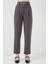 Kadın BDART Düz Kesim Normal Bel Pantolon, Fermuarlı Grey 16