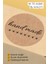 Hand Made - With Love Yazılı Sticker Paketleme Kargo Ambalaj Etiketi - 4X4CM 70 Adet Yuvarlak 1