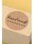 Hand Made - With Love Yazılı Sticker Paketleme Kargo Ambalaj Etiketi - 4X4CM 70 Adet Yuvarlak 6