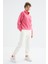 Gri Melanj Yüksek Bel Rahat Form Basic Jogger Kadın Eşofman Alt - 94624 10