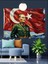 Atatürk Bayrak Portre Dekoratif Kanvas - Mdf Ahşap Tablo 1