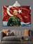 Atatürk Bayrak Portre Dekoratif Kanvas - Mdf Ahşap Tablo 4