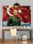 Atatürk Bayrak Portre Dekoratif Kanvas - Mdf Ahşap Tablo 5
