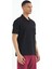 Siyah Yazı Baskılı Standart Form Polo Yaka Erkek T-shirt - 88236 10