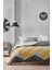 Bedding Çift Kişilik Uyku Seti %100 Pamuk 195x215 cm Gri Sarı Soyut Geometrik Çift Taraflı 5
