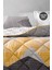 Bedding Çift Kişilik Uyku Seti %100 Pamuk 195x215 cm Gri Sarı Soyut Geometrik Çift Taraflı 6