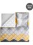 Bedding Çift Kişilik Uyku Seti %100 Pamuk 195x215 cm Gri Sarı Soyut Geometrik Çift Taraflı 8